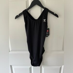TYR Black One Piece Swimsuit Durafast Maxfit Women’s size 36 New with tags